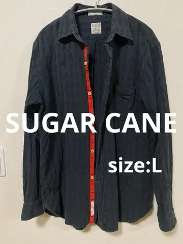 SUGAR CANE 슈가케인 긴팔 셔츠 블랙 L
