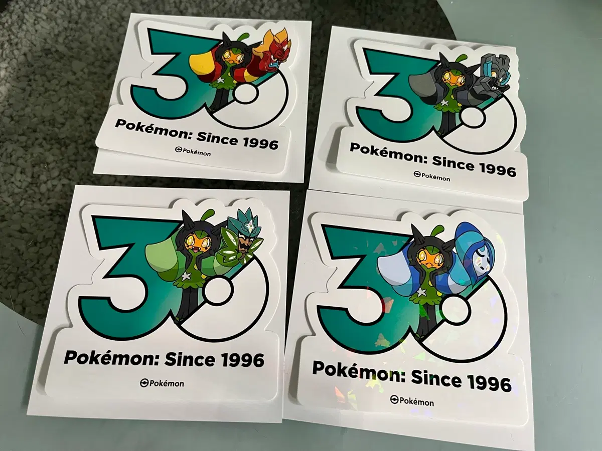 포켓몬 30주년 스티커 오거폰 4종
