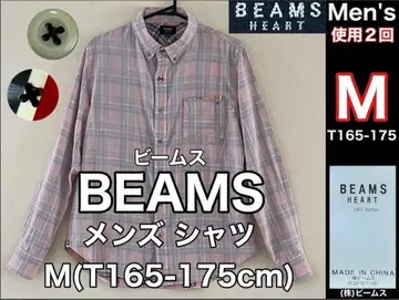 [새상품급] BEAMS HEART 빔즈하트 남성용 긴팔 셔츠 체크 M