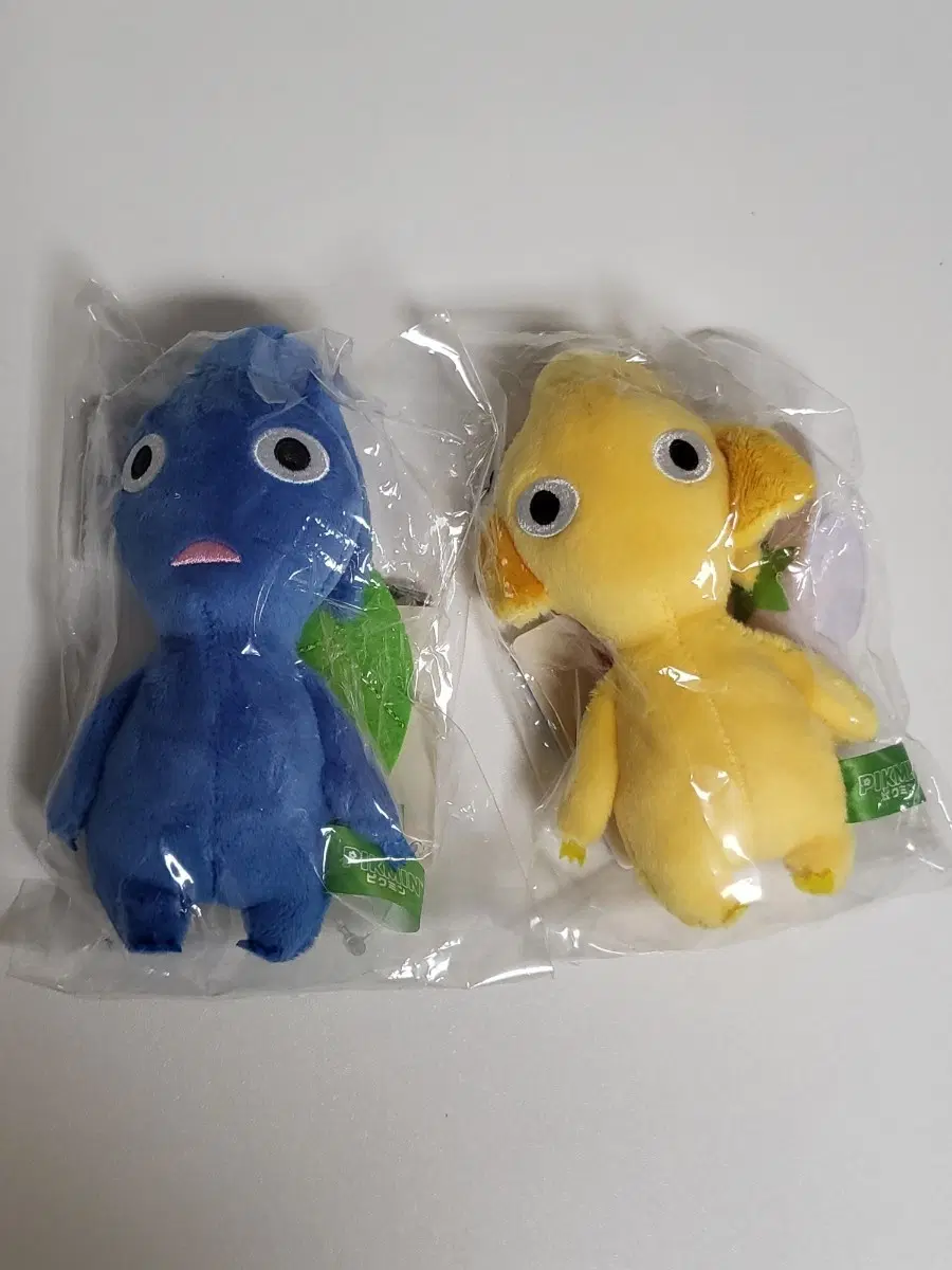 (새상품) 닌텐도 피크민 인형 키링 파랑/노랑 2종 닌텐도샵 정품