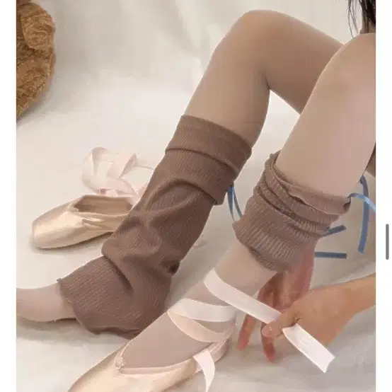 [무료배송]다프네로럴 블루리본 레그워머 숏