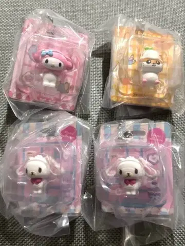 산리오 캐릭터즈 패키지 미니어처 컬렉션 4개 세트