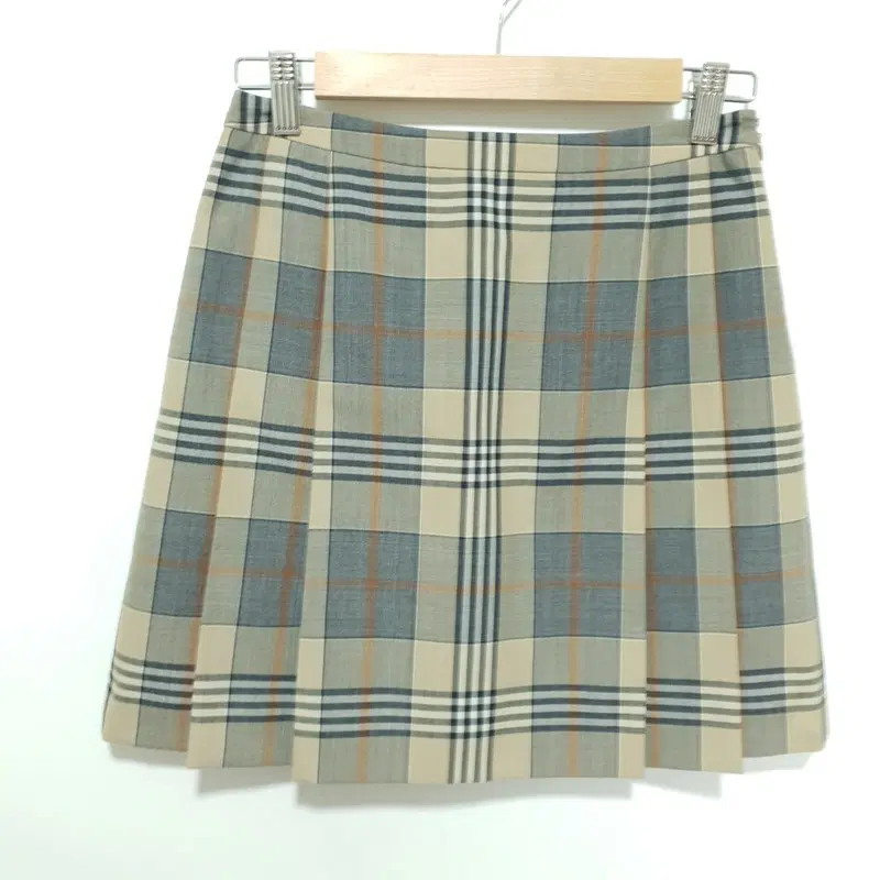 시스템 체크 플리츠 스커트 64-94_S1599