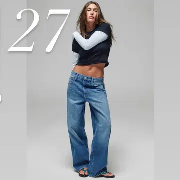 GAP The Hailey 엑스트라 배기 데님 헤일리 비버 27