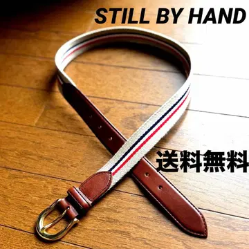 STILL BY HAND 가죽 콤비 벨트 인기 컬러