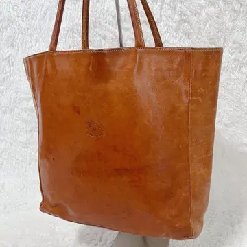 일비종떼 가죽 토트백 핸드백 브라운 A4 수납 이탈리아