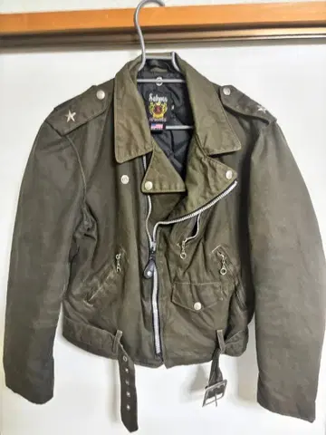 Schott 더블 라이더 자켓 카키 36