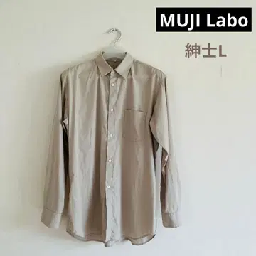 무인양품 [ MUJI Labo 신사 포플린 레귤러 카라 셔츠 ]