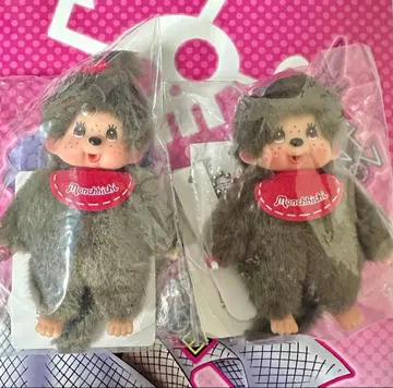 몬치치 미니 키체인 남아 여아 페어 봉제 인형 키링
