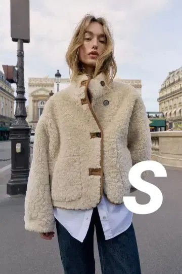 ZARA 리버서블 더블 페이스 자켓 S