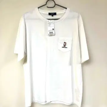 BEAMS SURF BEAR 포켓T셔츠 화이트 XL