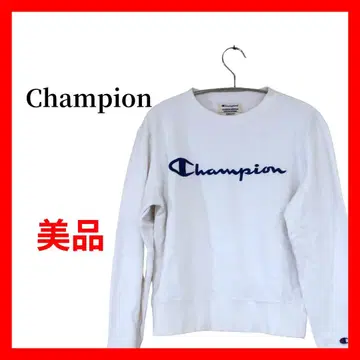 Champion 챔피온 로고 자수 맨투맨 트레이닝복 화이트 B2281