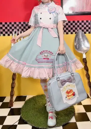 사츠키 아이 아베일 THE DINER 점프 스커트 + 블라우스 2점 세트