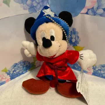 J)Disney 미키마우스 마법사 남동생 봉제 인형 키체인