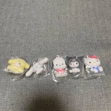 산리오 캐릭터즈 후와와 플로키 마스코트 컴플리트 세트