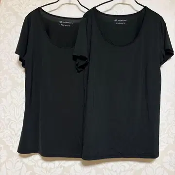 phiten PREMIUM 티셔츠 2장 세트 블랙 L