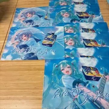 9장 롯데 죠 소우 하츠네 미쿠 클리어 파일 2종류 합계 9장!