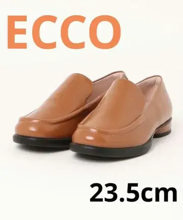ECCO 여성용 로퍼 슬립온 브라운 소가죽 세련됨