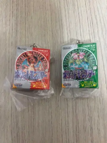 포켓몬 패키지&카트리지 키링 컬렉션 빨간색 그린