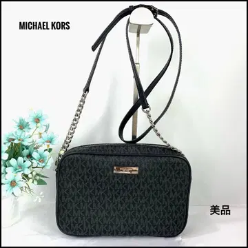 MICHAEL KORS MK 올 패턴 숄더백 체인 새상품급 블랙