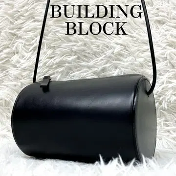 새상품급 BUILDING BLOCK Cylinder Bag 올 가죽 통 모양