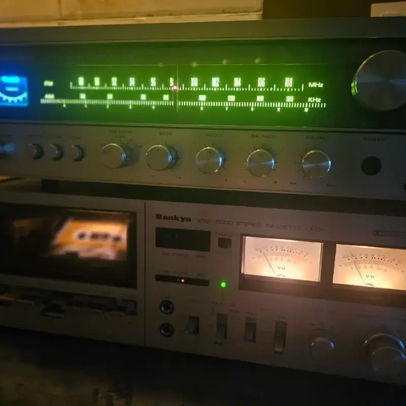 Realistic STA-520B 리시버 & Sankyo STD-2000 카세트 데크