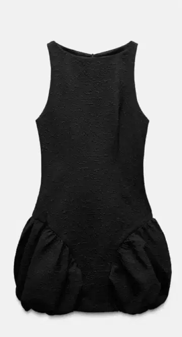 ZARA 벌룬 원피스 슬리브리스 블랙 M