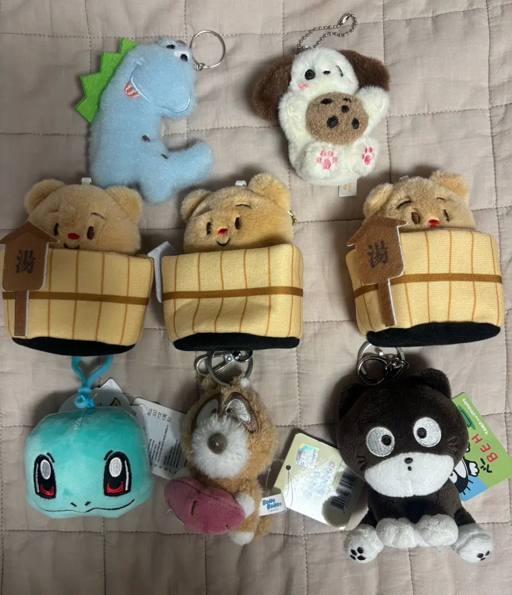 다양한 인형 키링