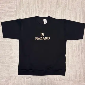 미사용 완판 ReZARD 반팔 맨투맨 두꺼운 원단 T셔츠 히카루 블랙 L