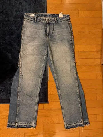 ZARA 사이드 지퍼 플레어 데님 팬츠 42