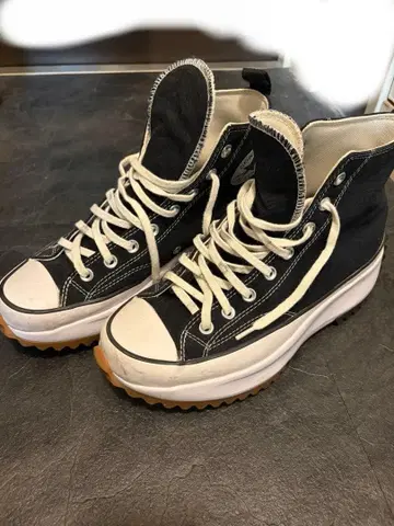 CONVERSE 런 스타 하이크 하이컷 스니커즈 블랙