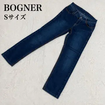 새상품급 BOGNER 보그너 데님 스트레이트 청바지 짙은 네이비 S M