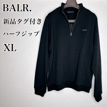 [택 포함 새상품] 정가 3.5만 BALR. 하프 지퍼 맨투맨 XL 블랙