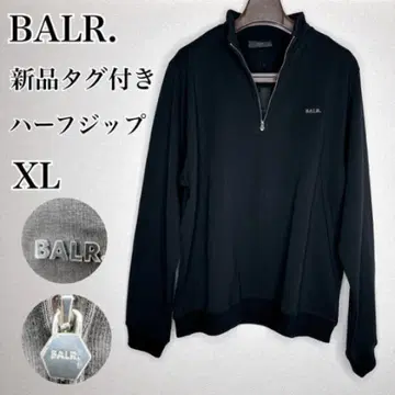 [택 포함 새상품] 정가 3.5만 BALR. 하프 지퍼 맨투맨 XL 블랙