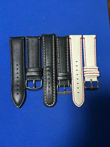 손목시계용 가죽 벨트 3개 세트