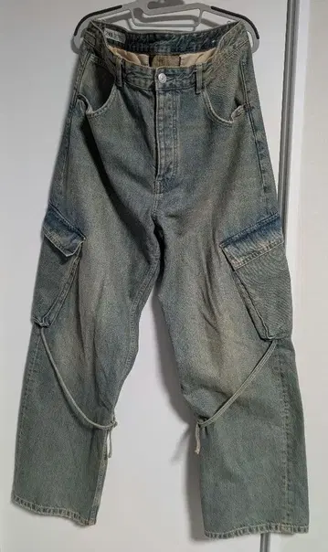 ZARA 자라 데님 카고 팬츠 44 34 y2k