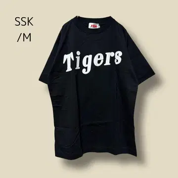 3490 [ SSK ] 택 포함 한신 타이거즈 T셔츠 심플 로고 M 블랙
