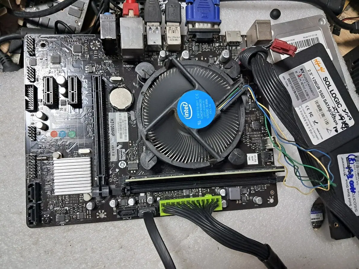 바이오스타 h310mhp 보드와펜티엄골드5420