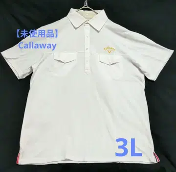 [ 미사용품 ] Callaway 남성용 골프웨어 반팔 피케 셔츠 3L