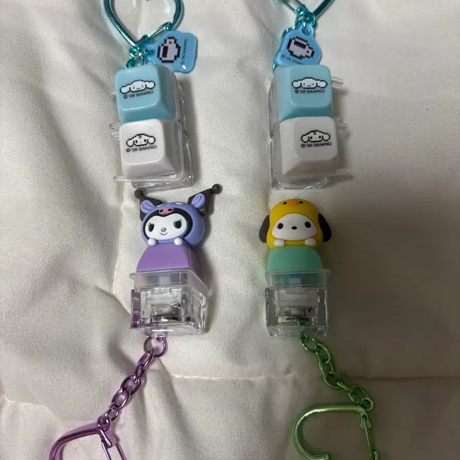 산리오 키티 등 키캡 키링 판매 새상품