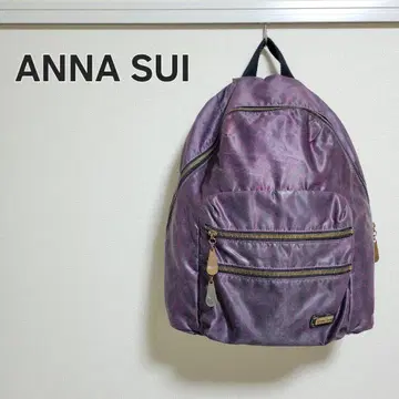 ANNA SUI 안나수이 나일론 백팩 퍼플