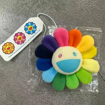 무라카미 다카시 카이카이키키 플라워 키링 배지 화이트