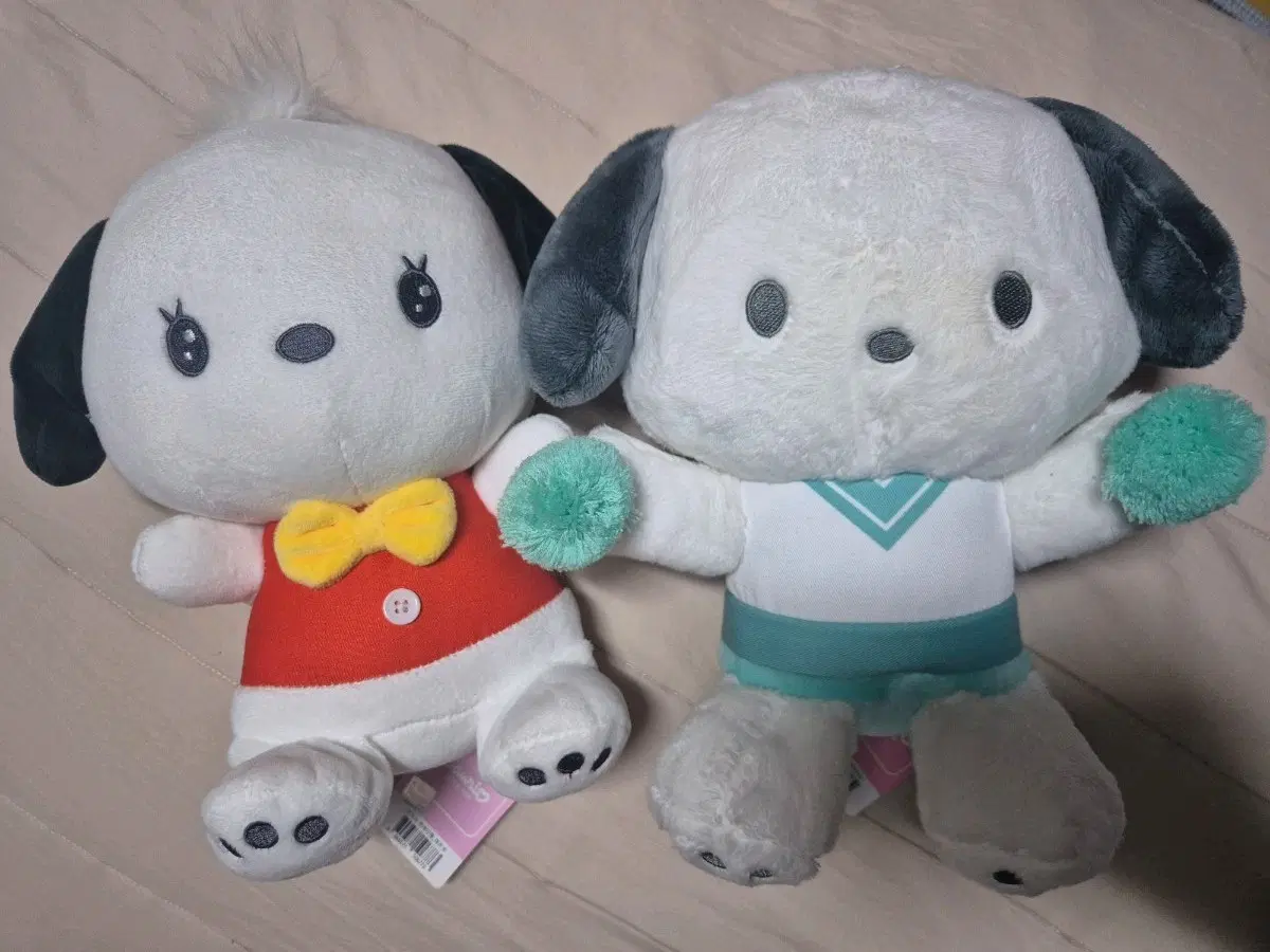 산리오 포차코 봉제인형 2개 세트(새상품)