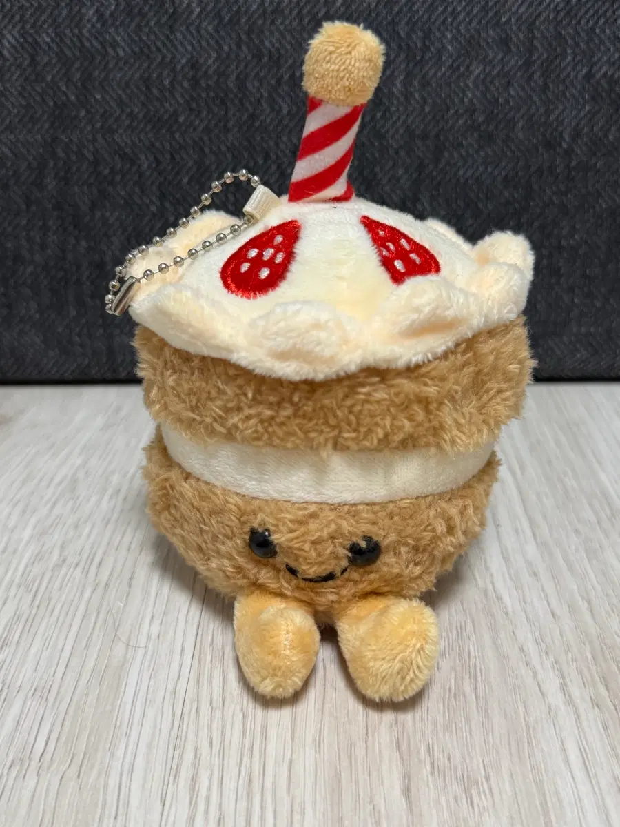 생일 케이크 봉제인형 해피벌스데이 키링