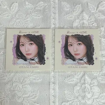 리리묜 스티커 오타니 에미리 2장 세트