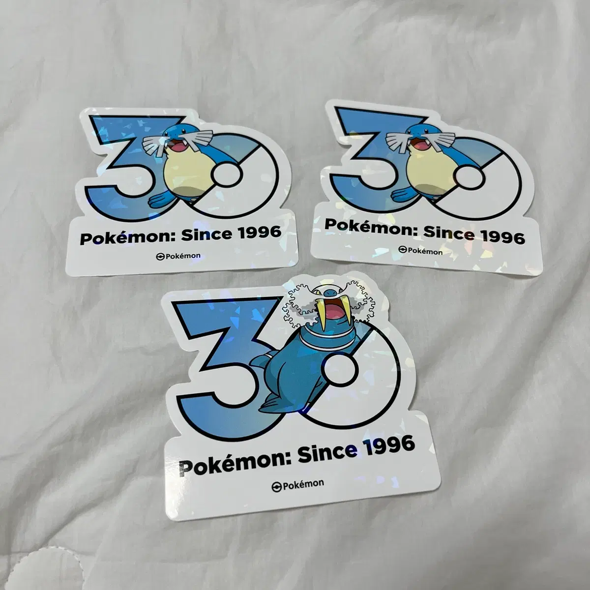 [포켓몬 30주년 로고 스티커] 씨레오 씨카이저 일괄