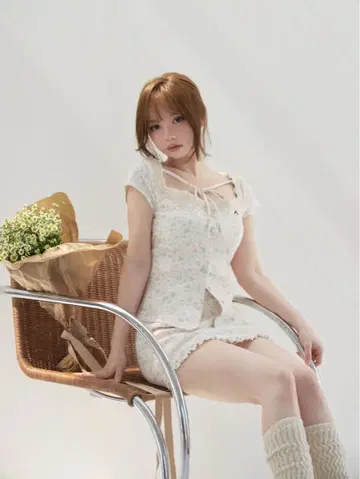 andmary Lora flower mini set up pink