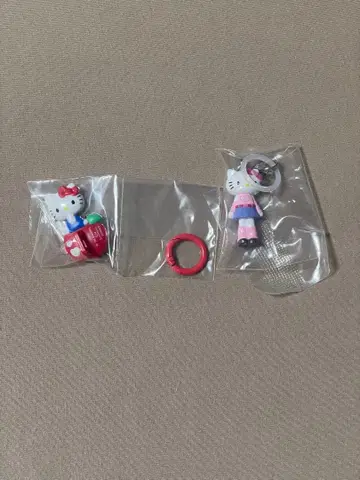 산리오 키링 행거 키티 세트