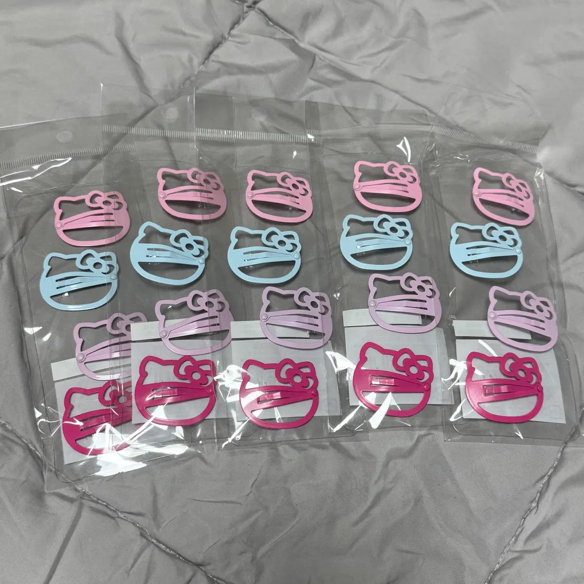 헬로키티 4p 세트 헤어핀
