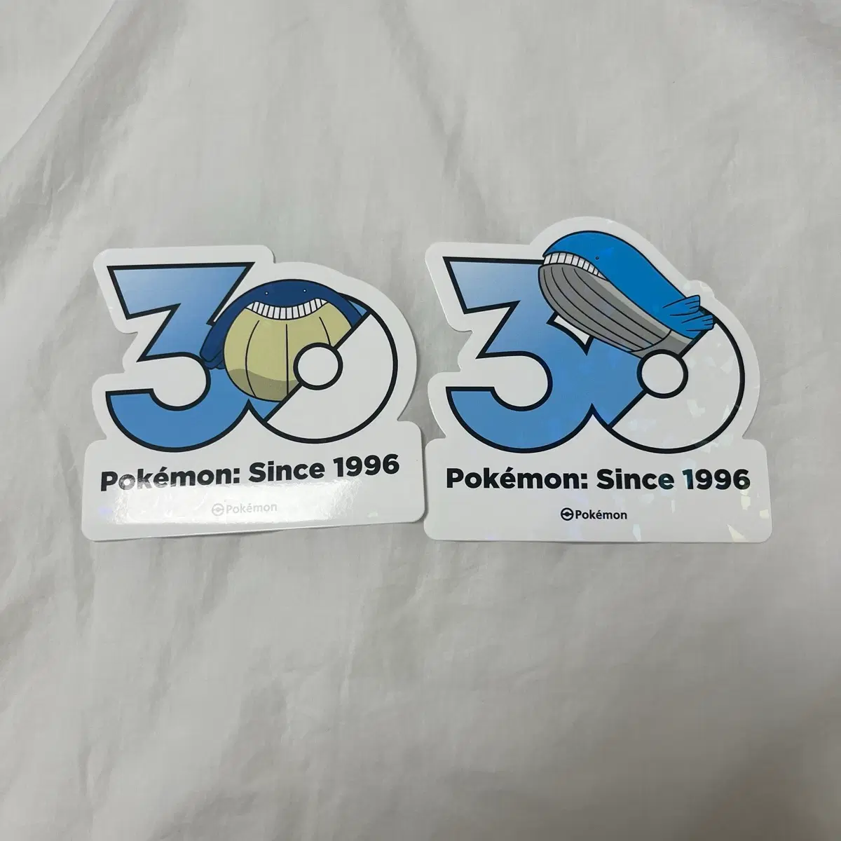 [포켓몬 30주년 로고 스티커] 고래왕자 고래왕